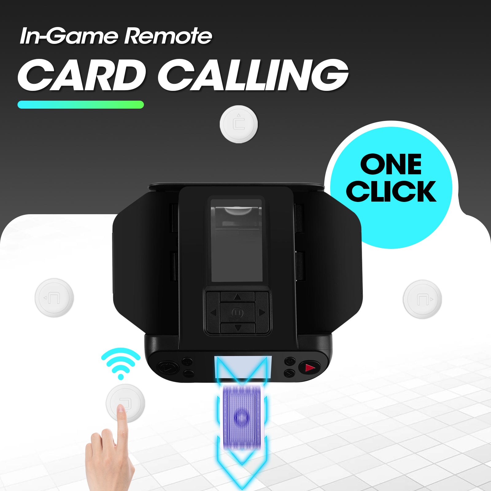Mescolatore E Distributore Automatico Di Carte 2 In 1 - Per 2-12 Giocatori Con 4 Telecomandi Wireless - Per Poker, UNO, Blackjack, Texas Hold'em